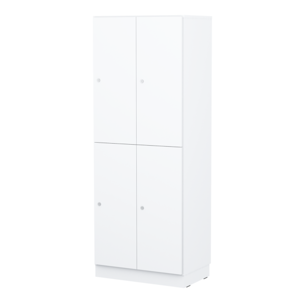 Personalskåp – 4 fack 660x420x1725 mm