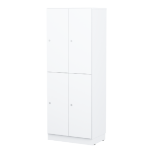 Personalskåp – 4 fack 660x420x1725 mm – Vit