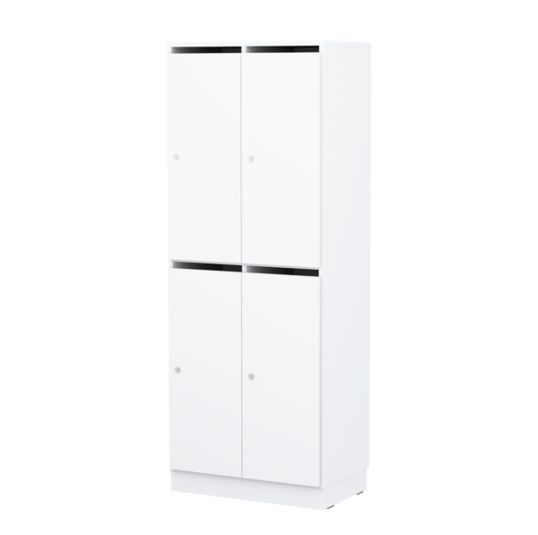 Personalskåp – 4 fack med postfack 660x420x1725 mm