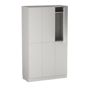 Personalskåp – 6 fack  1000x420x1725 mm – Ljusgrå
