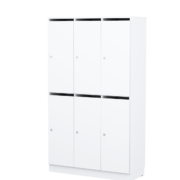 Personalskåp – 6 fack med postfack 1000x420x1725 mm