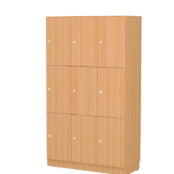 Personalskåp – 9 fack  1000x420x1725 mm – Bok