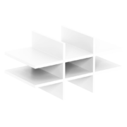 Postinsats för Jalusiskåp – 762x377x385 mm