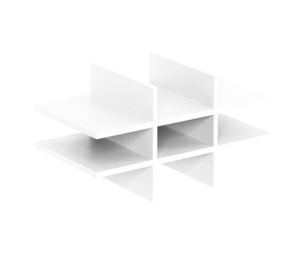 Postinsats för Jalusiskåp – 762x377x385 mm