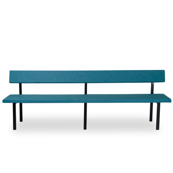 Repeat – Helklädd bänk med rygg, måttbeställd per centimeter