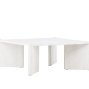 Rogaland Soffbord 100 x 100 vit trä