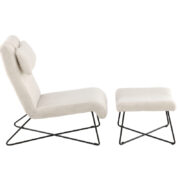 Ryxö Loungefåtölj + fotpall Brun