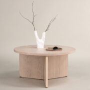 Saltö Soffbord ø65 Vitpigmenterad