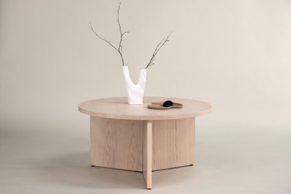 Saltö Soffbord ø65 Vitpigmenterad