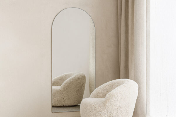 Sarasota stor spegel 193×100 cm – helkroppsspegel med silverram