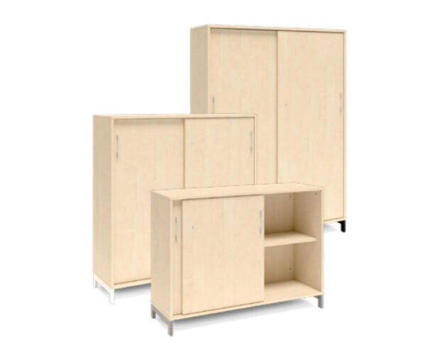 Skåp med skjutdörrar 1200 mm – DNA – Björk