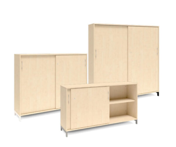 Skåp med skjutdörrar 1600 mm – DNA – Björk