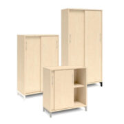 Skåp med skjutdörrar 800 mm – DNA – Björk