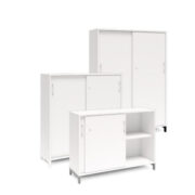 Skåp med skjutdörrar – DNA – Vit