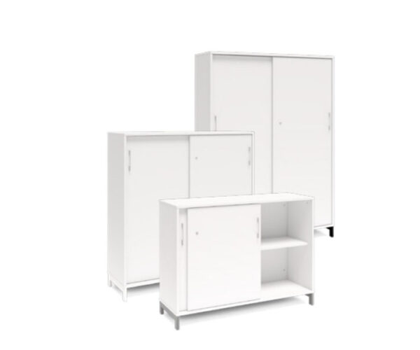 Skåp med skjutdörrar – DNA – Vit