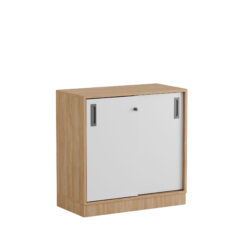 Småland Skjutdörrskåp ek med sockel –  80 cm x 80 cm