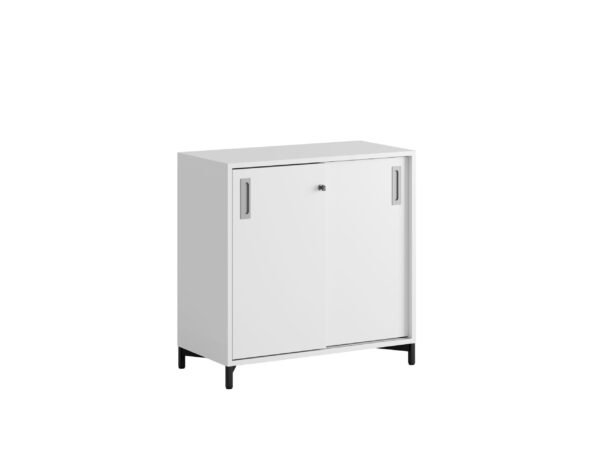 Småland Skjutdörrsskåp med metallfötter – 80 cm x 73,5 cm