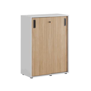 Småland Skjutdörrsskåp med plastfötter –  80 cm x 109 cm