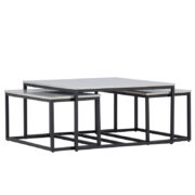 Solna Soffbord Bord 1: 80 Bord 2: 38 cm x Bord 1: 80 cm Bord 2: 73 cm Grå