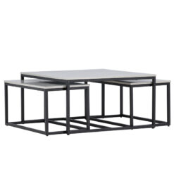 Solna Soffbord Bord 1: 80 Bord 2: 38 cm x Bord 1: 80 cm Bord 2: 73 cm Grå