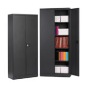 Twinstore förvaringsskåp metall – Antracit – 2 för 1