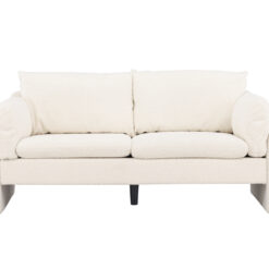 Vindel – 2-sits soffa i vitt teddytyg