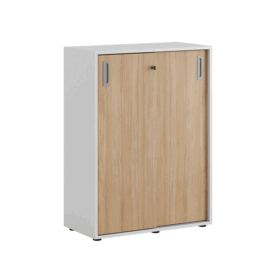Origpic e d — Småland Skjutdörrsskåp med plastfötter –  80 cm x 109 cm