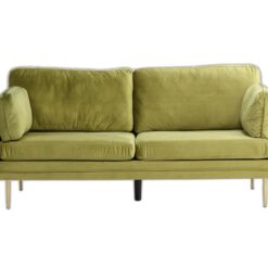 Boom 3-sits soffor – mässingben – Blå, grön, beige