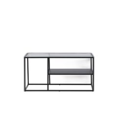 Campinas Soffbord 90 x 60 Svart med linjeglas