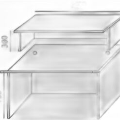 Eco Receptionsdisk – Rak 1400 mm