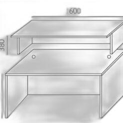 Eco Receptionsdisk – Rak 1600 mm
