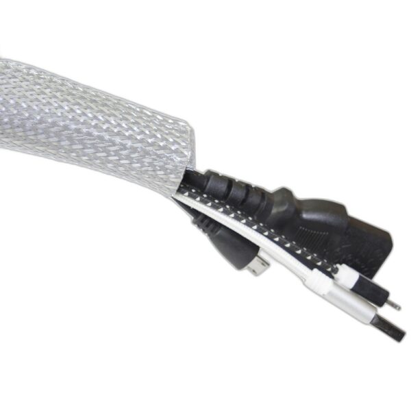 Flätad Kabelstrumpa Ø20 mm (Kardborr), 25 m