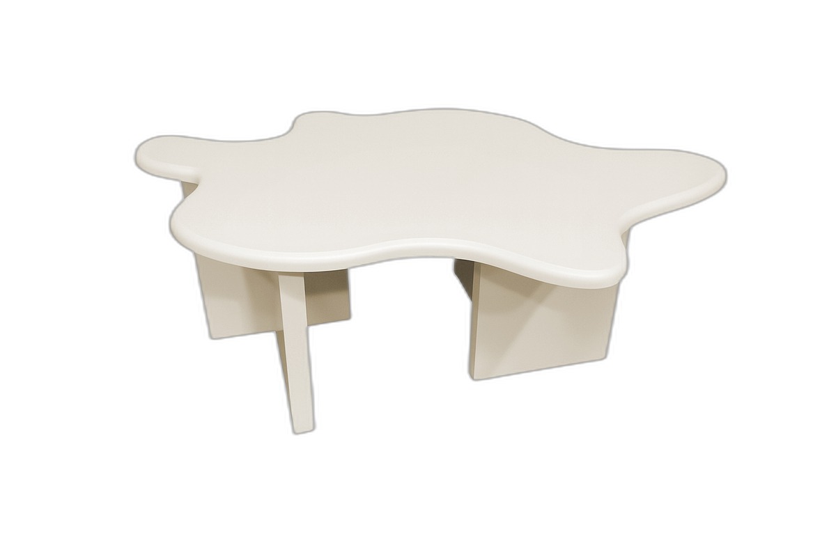 Flower Soffbord 116×76 Beige – Stil och lekfullhet för hem och kontor