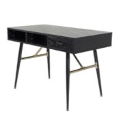 Gold Skrivbord 60 x 110 Svart