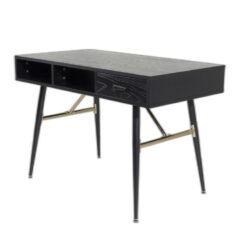 Gold Skrivbord 60 x 110 Svart