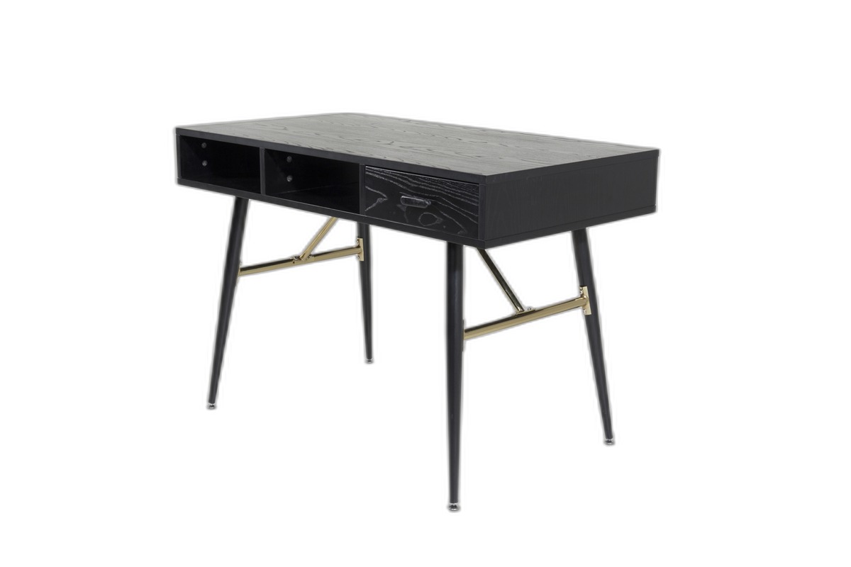 Gold Skrivbord 60 x 110 Svart