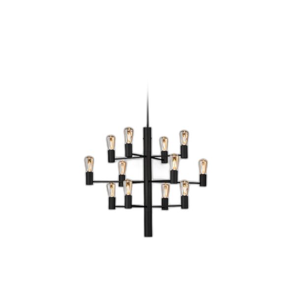 Manola Krona 12 – svart takkrona med elegant design