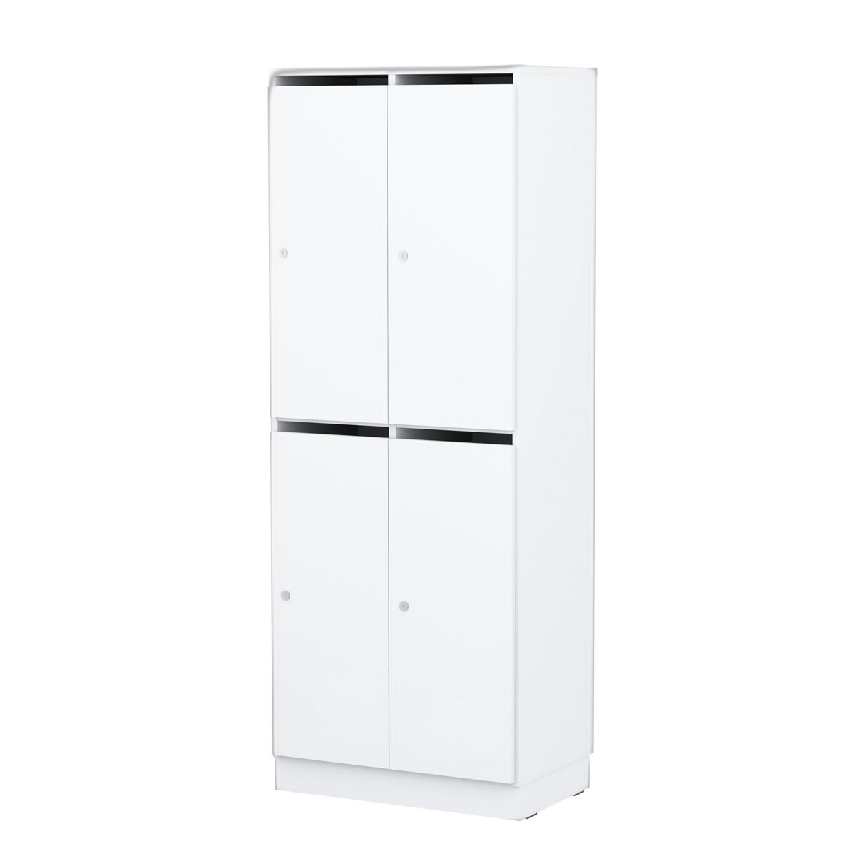 Personalskåp – 4 fack med postfack 660x420x1725 mm