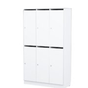 Personalskåp – 6 fack med postfack 1000x420x1725 mm