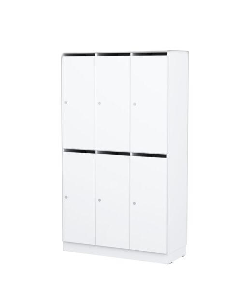 Personalskåp – 6 fack med postfack 1000x420x1725 mm