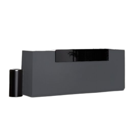 Receptionsdisk DNA – Fast bord, 260 cm, Antracit