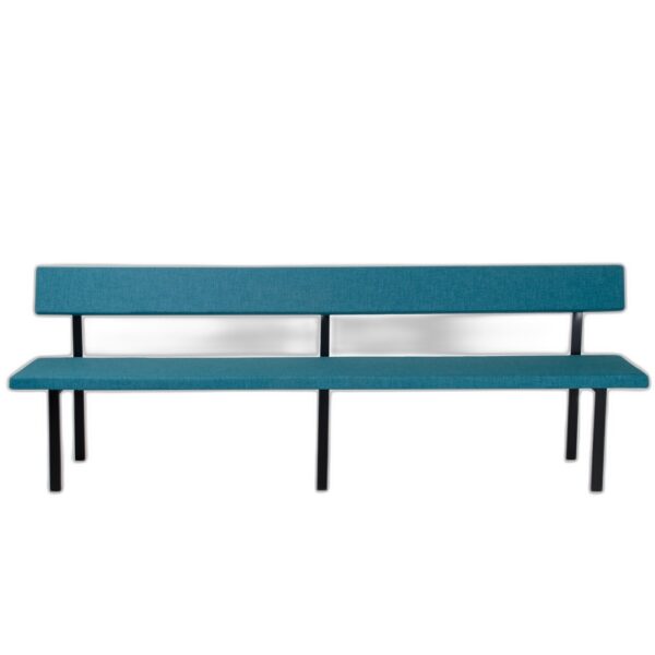 Repeat – Helklädd bänk med rygg, måttbeställd per centimeter