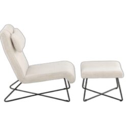Ryxö Loungefåtölj + fotpall Brun