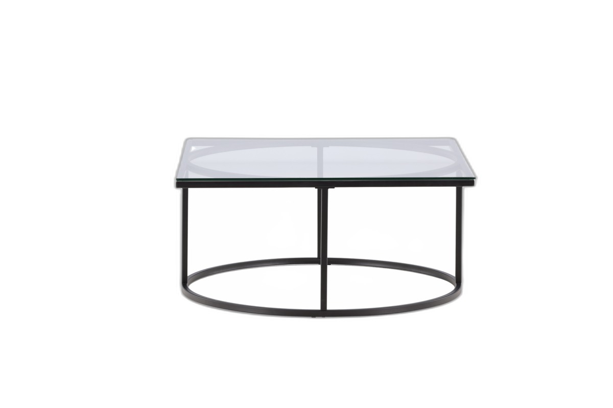 Skanör Soffbord 90 x 90 Svart
