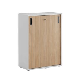 Småland Skjutdörrsskåp med plastfötter – 80 cm x 109 cm