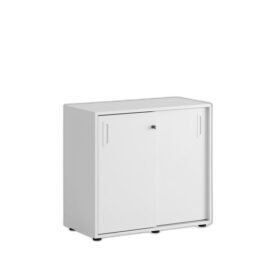 Småland Skjutdörrsskåp med plastfötter – 80 cm x 73,5 cm