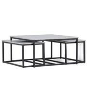 Solna Soffbord Bord 1: 80 Bord 2: 38 cm x Bord 1: 80 cm Bord 2: 73 cm Grå