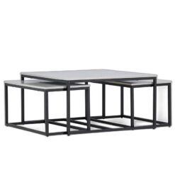 Solna Soffbord Bord 1: 80 Bord 2: 38 cm x Bord 1: 80 cm Bord 2: 73 cm Grå