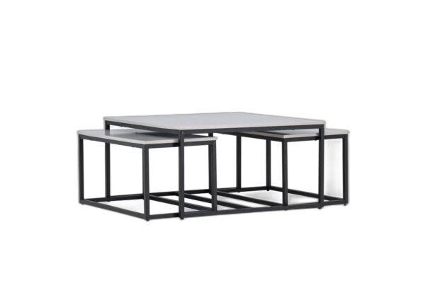 Solna Soffbord Bord 1: 80 Bord 2: 38 cm x Bord 1: 80 cm Bord 2: 73 cm Grå