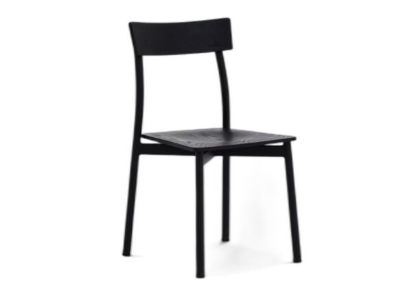 Venedig – Stapelbar lunchrumsstol i svartbetsad faner